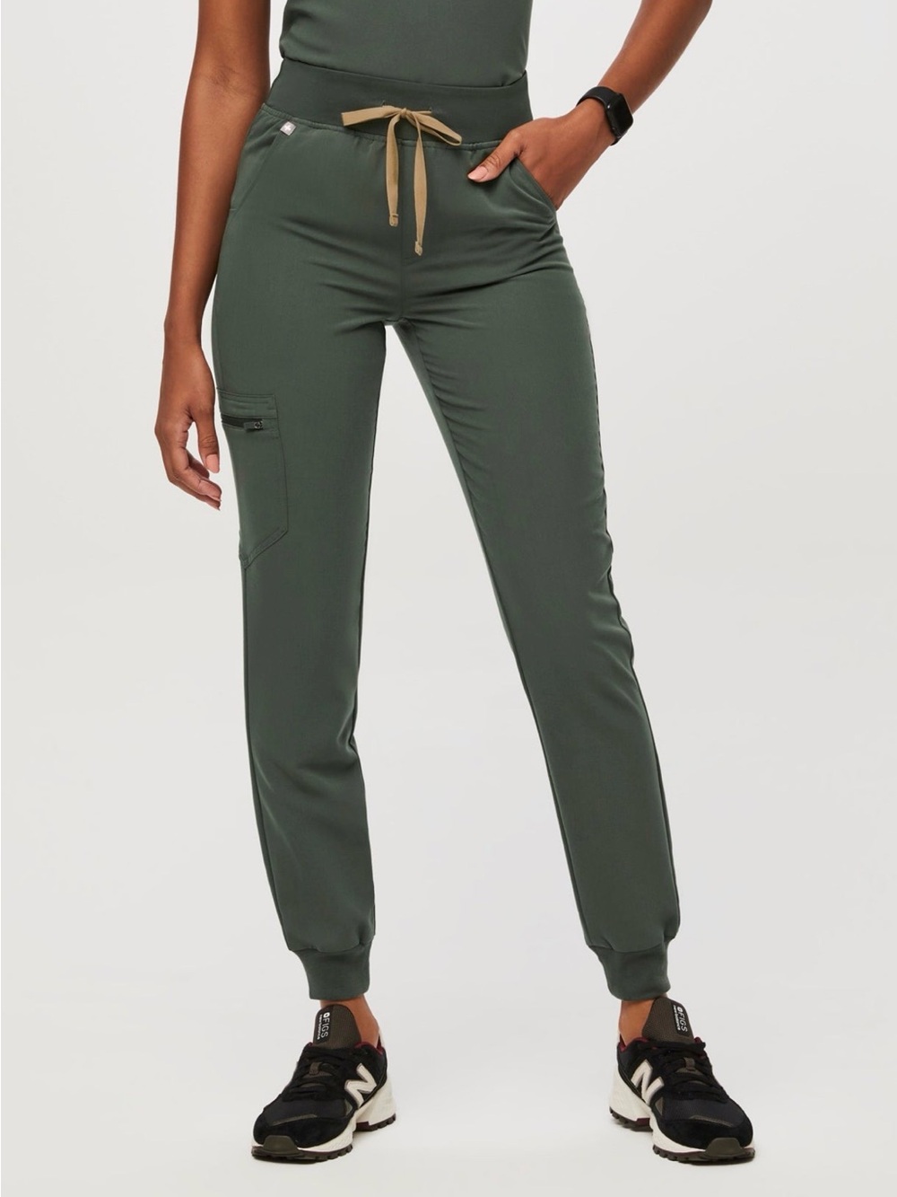 Figs high waist Zamora XXS Tall Moss